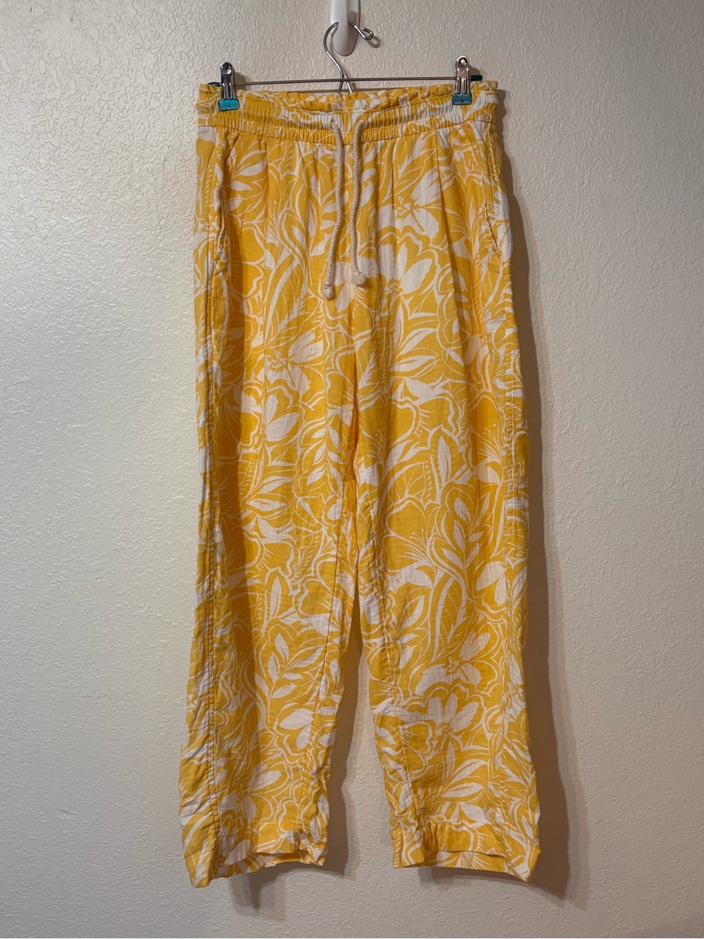 Old Navy Tropical Print Barrel Leg Pull On Pants Small